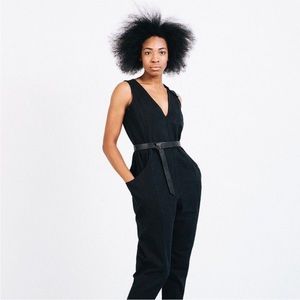 ES Keaton Jumpsuit in Clay Cotton Canvas